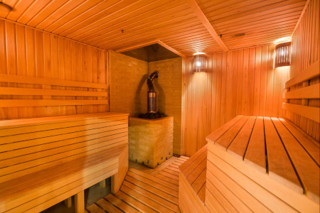 Licht in der Sauna