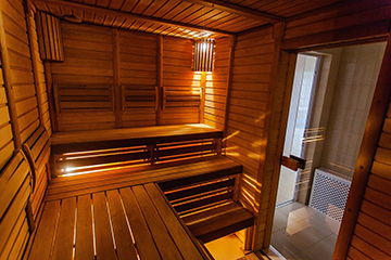 Sauna wird per Saunasteuerung gesteuert