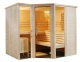 Saunakabine Arktis IR+ | Massivholz Sauna mit Infrarot Strahler, 234L x 206B  x 204H cm