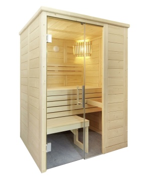 Saunakabine Alaska Mini 160L x 110Bx 204H cm | Massivholz...