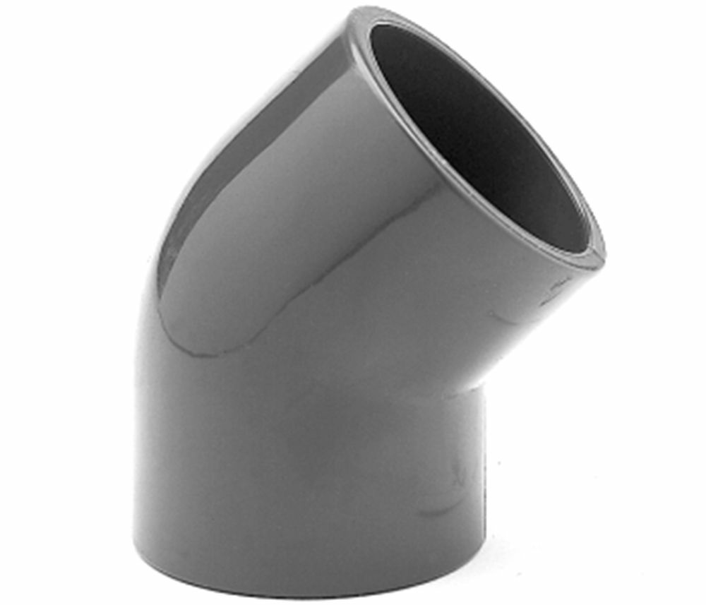 PVC-Winkel 50 mm 45 Grad