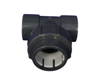 Flex-Fit Übergangs-T-Stück 90° 63 mm