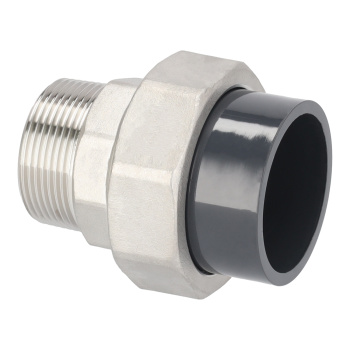 PVC Verschraubung 50mm x 1 1/2 AG V4A"