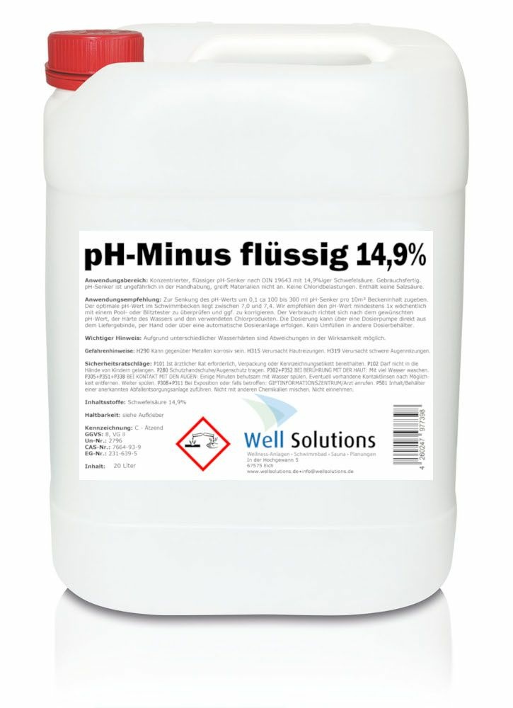 pH-Minus flüssig 28 Liter