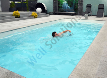 WelaSol Free Swim XL das Original | Schwimmtrainer, Schwimmgurt | 3 teiliges Set mit Bodenhülse