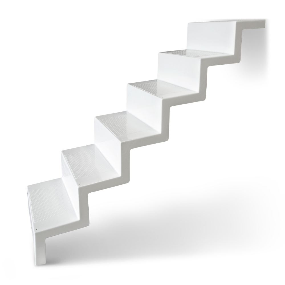 Pool Treppe Eleganz aus Polyester | Breite 60 cm