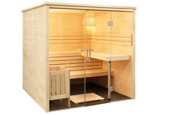 Saunakabine Alaska View mit Glasfront 208 L x 206 B x 202...