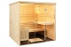 Saunakabine Alaska View mit Glasfront 208 L x 206 B x 202 H cm | Massivholz Sauna