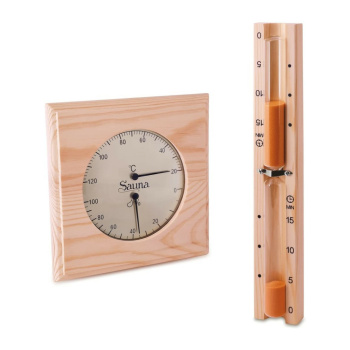 Sanduhr und Kombiger&auml;t Thermo-Hygrometer Set