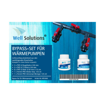 Bypass Set f&uuml;r W&auml;rmepumpe 50 mm | Poolheizung Bypass