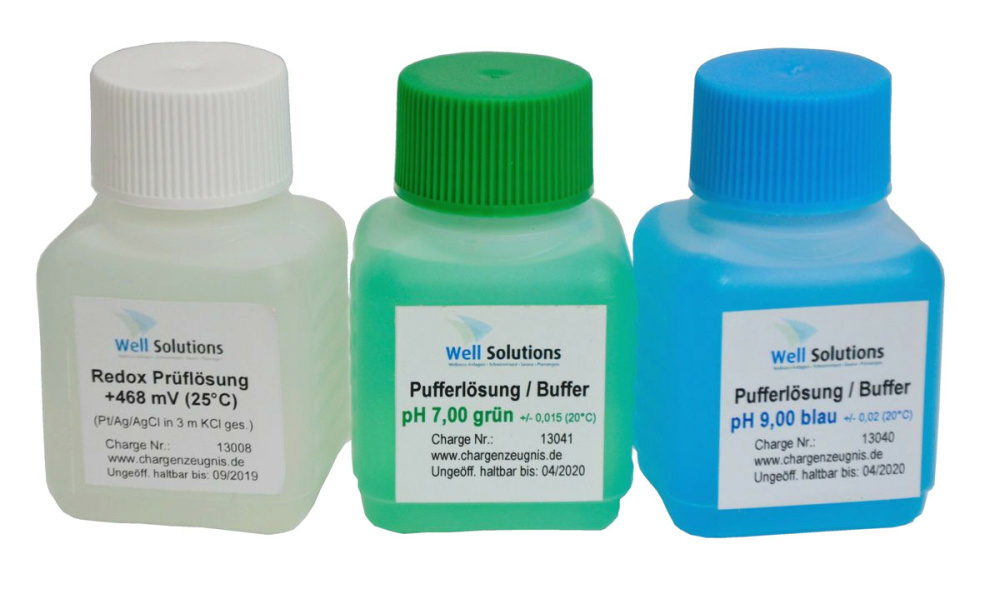 Pufferlösung Set pH7, pH9, Redox je 50ml