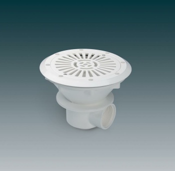 Bodenablauf 210 mm Folienbecken weiß