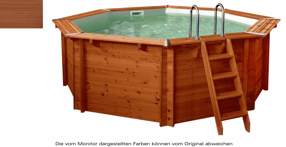 Holzpool WelaSol Suma Basis-Set Rundpool Ø 5,30 m, Tiefe 1,38 m