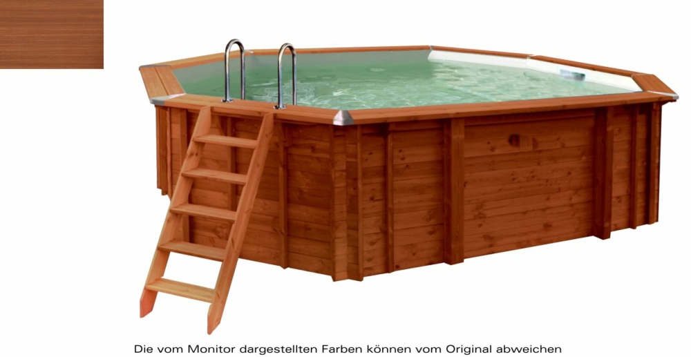 Holzpool WelaSol Suma Basis-Set Oval 6,40 x 4,00 x 1,38 m