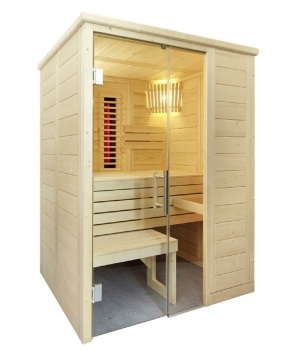 Mini Sauna Alaska Mini mit Infrarot mit Bio Technik