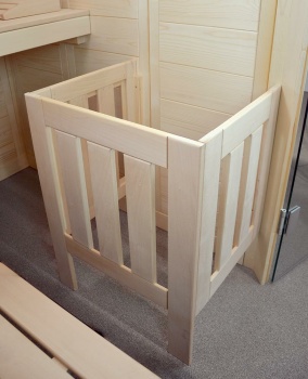 Massivholz Sauna Komfort Small ohne Technik