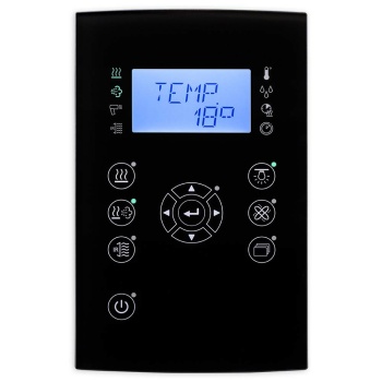 Saunasteuerung familyline 3200-Design-Glas, mit Glas schwarz