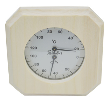 Thermo-Hygrometer Quadrat mit Fase