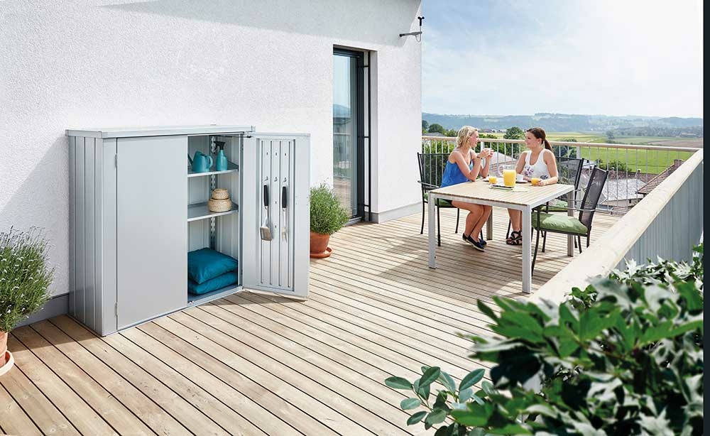 Terrassenschrank Romeo in zwei Größen