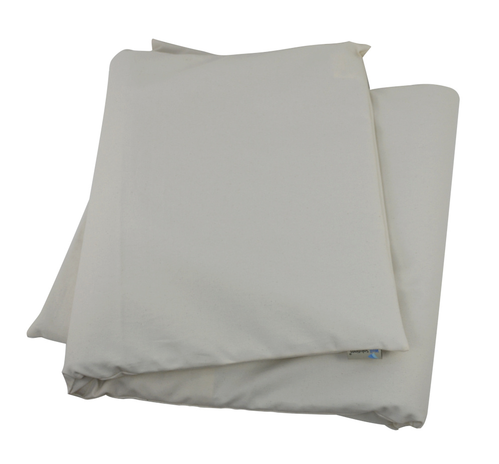 Saunamatte - Liege Polster aus Biobaumwolle | 180 x 60 cm | Creme