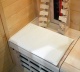 Bankauflage, Sitzkissen für Infrarotkabine 37 x 60 cm | Creme, Sitzpolster Handmade by Well Solutions