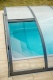 Poolüberdachung Pooldach Kompakt - ANTHRAZIT mit Seitentür