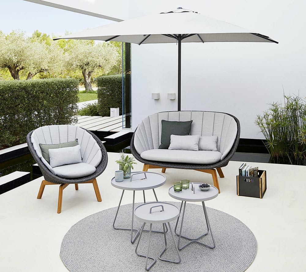 Design 2-Sitzer Sofa Peacock, Farbe wählbar