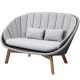 Design 2-Sitzer Sofa Peacock, Farbe wählbar
