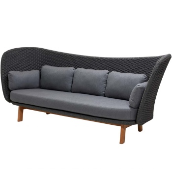 Designer 3-Sitzer Sofa Peacock Wing