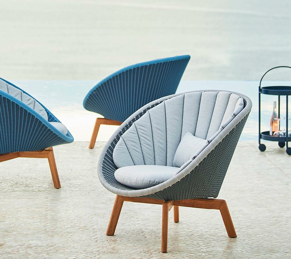 Designer Loungesessel Peacock, Farbe wählbar