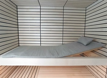Bezug für Saunamatte - 180x60 - Naturleinen