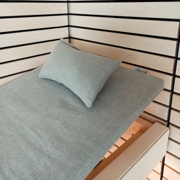 Bezug für Saunamatte - 180x60 - Naturleinen