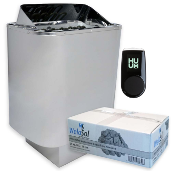 Saunaofen Next mit UKU Saunasteuerung  4,5 - 9 kW
