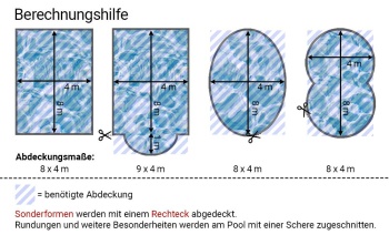 Luftpolster Abdeckung GeoBubble, dunkelblau 500 my
