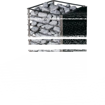 Einbauflansch für finnischen Saunaöfen HUUM Cliff & Steel