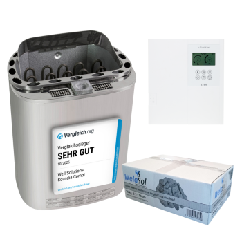 Saunaofen Scandia Combi Next, Saunasteuerung Well Solutions