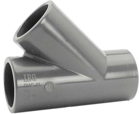 PVC T-Stück 45° 50 mm