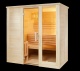 Saunakabine Komfort Small 208 L x 158 B x 204 H cm mit Fronteinstieg | Massivholz Sauna